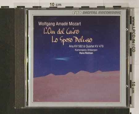 Mozart,Wolfgang Amadeus: L'Oca Del Cairo,AriaKV582/Q.KV 479, CPO(), D, 1992 - CD - 91685 - 7,50 Euro