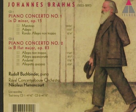 Brahms,Johannes: The Piano Concertos, Teldec, D Typ: 2CD Best.-Nr.: 91692 Preis: 11,50 Euro