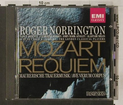 Mozart,Wolfgang Amadeus: Requiem KV 477,Maurischer Trauerm., EMI, NL, 1992 Typ: CD Best.-Nr.: 91762 Preis: 10,00 Euro