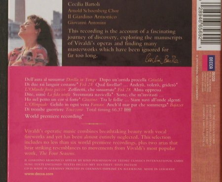 Bartoli,Cecilia: The Vivaldi Album, Digi-Book, woc, Decca(), D, 99 - CD - 91802 - 5,00 Euro