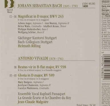 Bach,Johann Sebastian / Vivaldi: Magnificat / Gloria, Beatus Vir, Sony(), NL, 1992 - CD - 91812 - 6,00 Euro