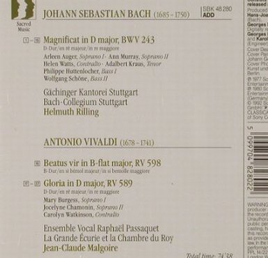 Bach,Johann Sebastian / Vivaldi: Magnificat / Gloria, Beatus Vir, Sony, NL, 1992 Typ: CD Best.-Nr.: 91812 Preis: 6,00 Euro