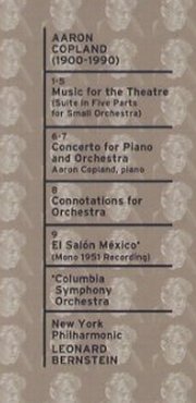 Copland,Aaron: Music For The Theatre,Concert.fPian, Sony, A, 1998 Typ: CD Best.-Nr.: 91819 Preis: 7,50 Euro