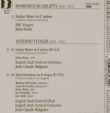 Scarlatti,Domenico / A.Vivaldi: Stabat Mater / Dixit Dominus, Sony, NL, 1978 Typ: CD Best.-Nr.: 91826 Preis: 6,00 Euro