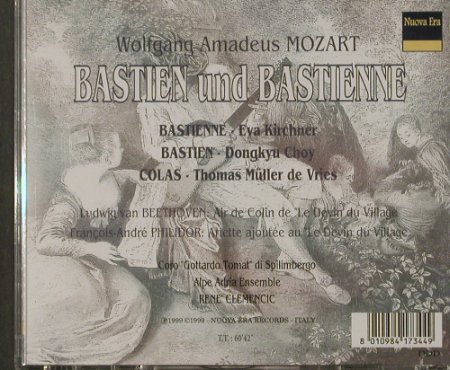 Mozart,Wolfgang Amadeus: Bastien und Bastienne, Nuova Era, I, 1999 Typ: CD Best.-Nr.: 91834 Preis: 10,00 Euro