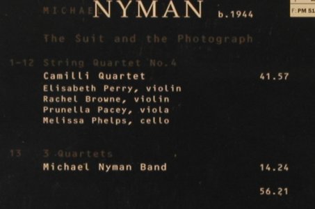 Nyman,Michael: The Suit and The Photograph, EMI(), NL, 1998 - CD - 91855 - 7,50 Euro
