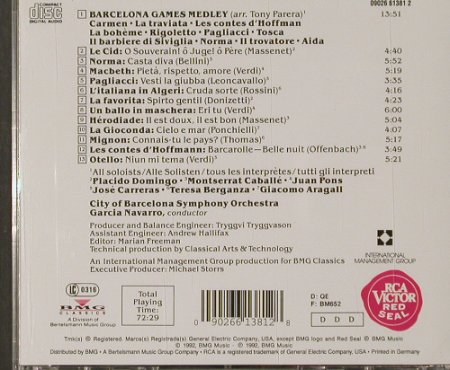 Domingo,Carreras & Caballe: Barcelone Games Ceremony, RCA(), D, 1992 - 2CD - 91856 - 9,00 Euro