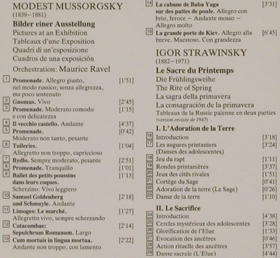 Mussorgsky,Modest / Strawinsky: Bilder Einer Ausstellung/Le Sacre D, D.Gr.(423 214-2), D,  - CD - 92000 - 6,00 Euro