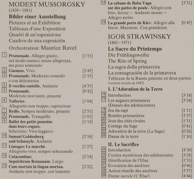 Mussorgsky,Modest / Strawinsky: Bilder Einer Ausstellung/Le Sacre D, D.Gr. (423 214-2), D Typ: CD Best.-Nr.: 92000 Preis: 6,00 Euro