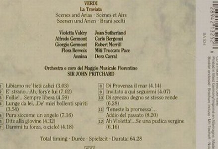 Verdi,Guiseppe: La Traviata-Scenes and Arias (1963), Decca(), D, 1989 - CD - 92117 - 7,50 Euro