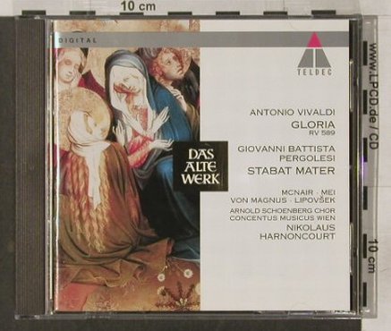 Vivaldi,Antonio / Pergolesi: Gloria RV 589 / Stabat Mater, Teldec (9031-76989-2), D, 94 Typ: CD Best.-Nr.: 92118 Preis: 7,50 Euro