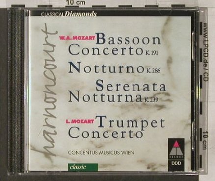 Mozart,Wolfgang Amadeus / L.Mozart: Serenata,K.239,191,286(269a), Teldec (3984-21243-2), D, 1997 Typ: CD Best.-Nr.: 92134 Preis: 7,50 Euro