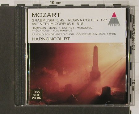 Mozart,Wolfgang Amadeus: Grabmusik,K.42-ReginaCoeli K127.618, Teldec(), D, 1995 - CD - 92135 - 9,00 Euro