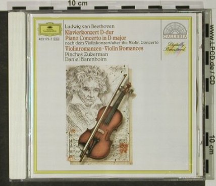 Beethoven,Ludwig van: Klavierkonzert D-Dur,Violinromanzen, D.Gr. Galleria(), D, 1975 - CD - 92695 - 6,00 Euro