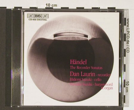 Händel,Georg Friedrich: The Recorder Sonatas, BIS(CD-955), A, 1999 - CD - 92720 - 10,00 Euro