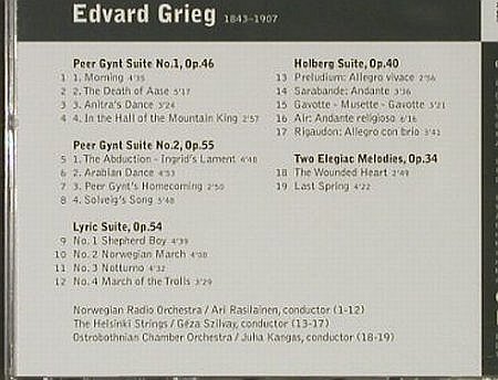 Grieg,Edvard: Peer Gynt-Suiten 1 & 2/,Lyric Suite, Warner Classics/apex(), EU, 2002 - CD - 92759 - 6,00 Euro