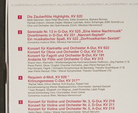 Mozart,Wolfgang Amadeus: 250 Jahre,Das Beste, Vol.1+2,BoxSet, Warner, EU, 2005 Typ: 5CD*2 Best.-Nr.: 93064 Preis: 20,00 Euro