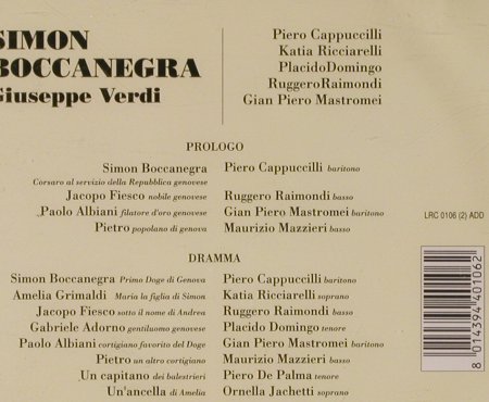 Verdi,Guiseppe: Simon Boccanegra, FS-New, RCA, , 1994 Typ: 2CD Best.-Nr.: 93088 Preis: 10,00 Euro