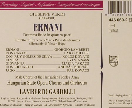 Verdi,Guiseppe: Ernani, Philips(), D, 1996 - 2CD - 93101 - 12,50 Euro