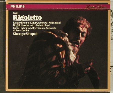 Verdi,Guiseppe: Rigoletto,Box,Bruson,Edita,Shicoff, Philips (412 592-2), D, 1985 Typ: 2CD Best.-Nr.: 93643 Preis: 15,00 Euro