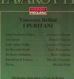Bellini,Vincenzo: I Puritani '69, Pavarotti,Freni, Frequenz (043-504), D, 1991 Typ: 2CD Best.-Nr.: 93650 Preis: 10,00 Euro