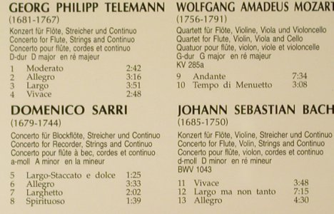 Kammerensemble Cologne: Telemann,Sarri,Mozart,Bach, Kutlu (118-2), D Typ: CD Best.-Nr.: 93965 Preis: 10,00 Euro