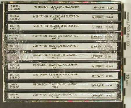V.A.Meditation: Classical Relaxation,BoxSet, FS-New, LaserLight, US Typ: 10CD Best.-Nr.: 94027 Preis: 20,00 Euro