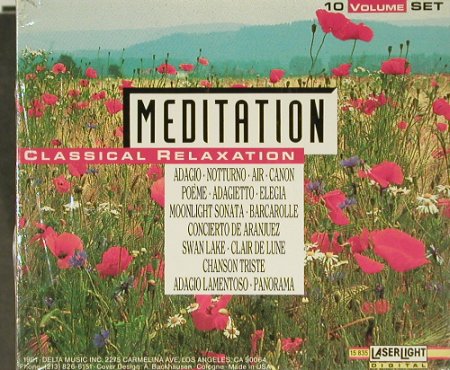 V.A.Meditation: Classical Relaxation,BoxSet, FS-New, LaserLight, US Typ: 10CD Best.-Nr.: 94027 Preis: 20,00 Euro