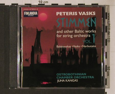 Vasks,Peteris/Balakauskas/Narbutait: Voices Vol.1, Finlandia, D, 1995 Typ: CD Best.-Nr.: 94618 Preis: 12,50 Euro