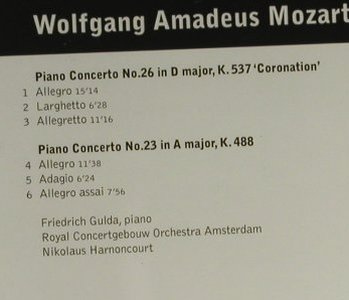 Mozart,Wolfgang Amadeus: Klavierkonzerte Nr.23 & 26'Coronati, Warner Classics, EU, 2001 Typ: CD Best.-Nr.: 94633 Preis: 5,00 Euro