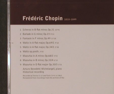 Chopin,Frederic: Mazurkas,Waltzes,Scherzo,Ballade,Fa, Warner Classics, EU FS-New, 2001 Typ: CD Best.-Nr.: 94642 Preis: 6,00 Euro
