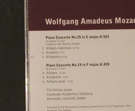 Mozart,Wolfgang Amadeus: Klavierkonzerte Nr.19 & 25, Warner Classics(), EU, 2003 - CD - 94644 - 5,00 Euro