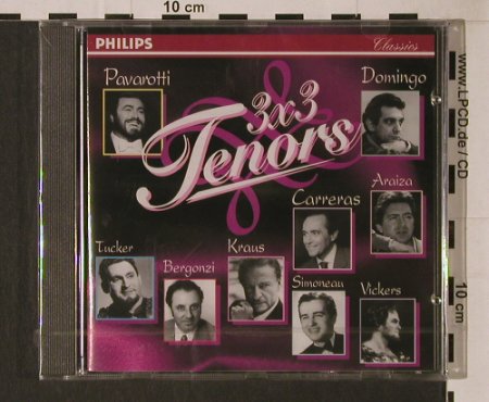 V.A.3x3 Tenors: 9 Tr., FS-New, Philips(442 602-2), D, 1994 - CD - 94690 - 5,00 Euro