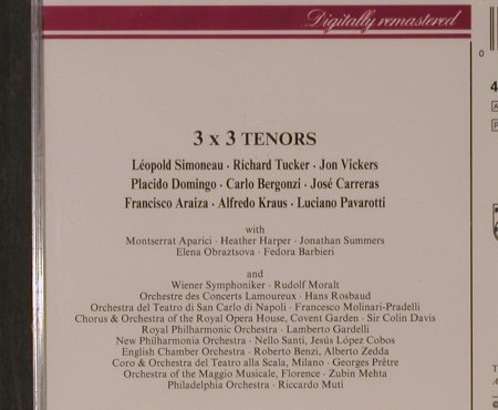 V.A.3x3 Tenors: 9 Tr., FS-New, Philips(442 602-2), D, 1994 - CD - 94690 - 5,00 Euro