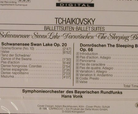 Tschaikovsky,Peter: Schwanensee,op.20 / Dornröschen,op., Capriccio(10 168), D FS-New, 1987 - CD - 94735 - 7,50 Euro