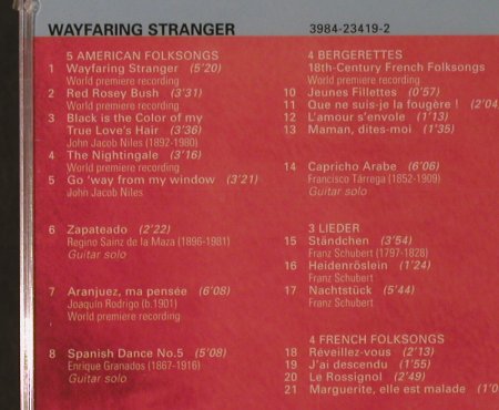 Mentzer,Susanne & Isbin,Sharon: Wayfaring Stranger, FS-New, Erato, F, 1998 Typ: CD Best.-Nr.: 94751 Preis: 10,00 Euro