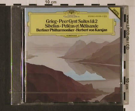 Grieg,Edvard / Jean Sibelius: Peer-Gynt Suiten 1&2/Pelleas et Mel, Deutsche Gramophon(410 026-2), D FS-New, 1983 - CD - 94752 - 10,00 Euro