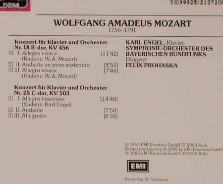 Mozart,Wolfgang Amadeus: Klavierkonzerte Nr.18 & 25 (63), EMI(25 2137 2), D, 1989 - CD - 94761 - 10,00 Euro