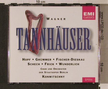 Wagner,Richard: Tannhäuser(61), No Box,No Booklet, EMI(7 63214 2), NL, 1995 - 3CD - 94772 - 12,50 Euro