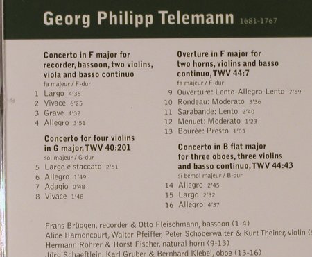 Telemann,Georg Philipp: Concertos, Warner Classics(), EU, 2003 - CD - 94781 - 5,00 Euro