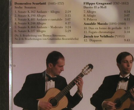 Scarlatti,D./Gragnani/Massis/ter Ve: 6 Sonaten/Duetto II a-moll/Duo En F, Acoustic Music (319.1347.2), D FS-New, 2005 Typ: CD Best.-Nr.: 94789 Preis: 7,50 Euro