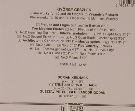 Geszler,György: Klavierwerke für 10 & 20 Finger nac, Hungaroton(HCD 31395), S, 1991 - CD - 94800 - 10,00 Euro
