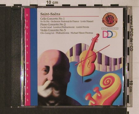 Saint-Saens,Camille: Cellokonzert 1/Pianokonzert 2/Violi, CBS (MDK 46506), NL, 1990 Typ: CD Best.-Nr.: 94825 Preis: 7,50 Euro