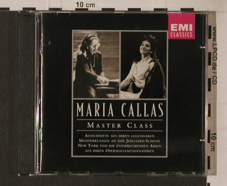 Callas,Maria: Master Class, EMI (5 66558 2), NL, 1997 Typ: CD Best.-Nr.: 95326 Preis: 7,50 Euro