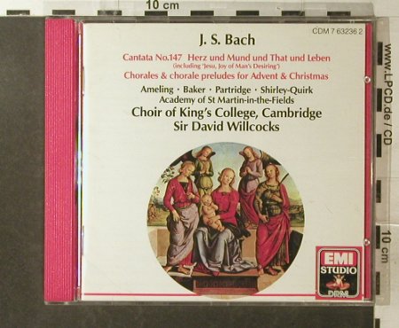 Bach: Cantata 147, EMI(7 63236 2), UK, 1989 - CD - 96043 - 5,00 Euro