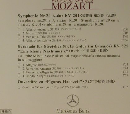 Mozart,Wolfgang Amadeus: Mercedes Selection, Mercedes-Benz(MBJ199109), J,  - CD - 96063 - 7,50 Euro