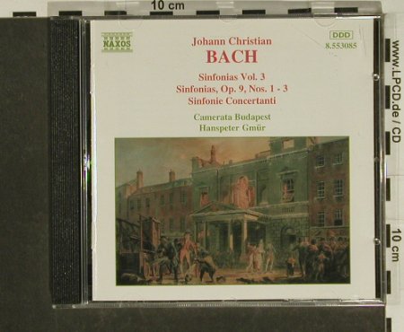Bach,Johann Christian: Sinfonias Vol.3 Op.9,Nos.1-3/S.Conc, Naxos (8.553085), D, 1994 Typ: CD Best.-Nr.: 97406 Preis: 5,00 Euro