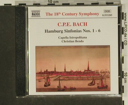 Bach,Carl Philipp Emanuel: Hamburg Sinfonias Nos.1-6, Naxos (8.553285), D, 1997 Typ: CD Best.-Nr.: 97407 Preis: 10,00 Euro