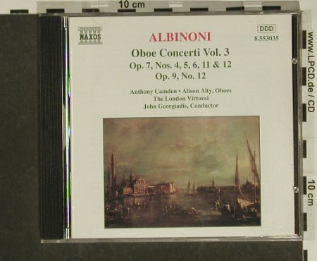 Albinoni,Tomaso: Oboe Concerti Vol.3 op.7,op.9, Naxos (8.553035), D, 1995 Typ: CD Best.-Nr.: 97412 Preis: 5,00 Euro
