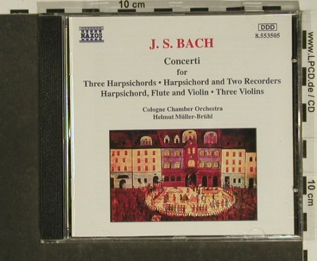 Bach,Johann Sebastian: Concerti for 3 Hapschords / Hapsich, Naxos(8.553505), D, 1995 - CD - 97413 - 5,00 Euro